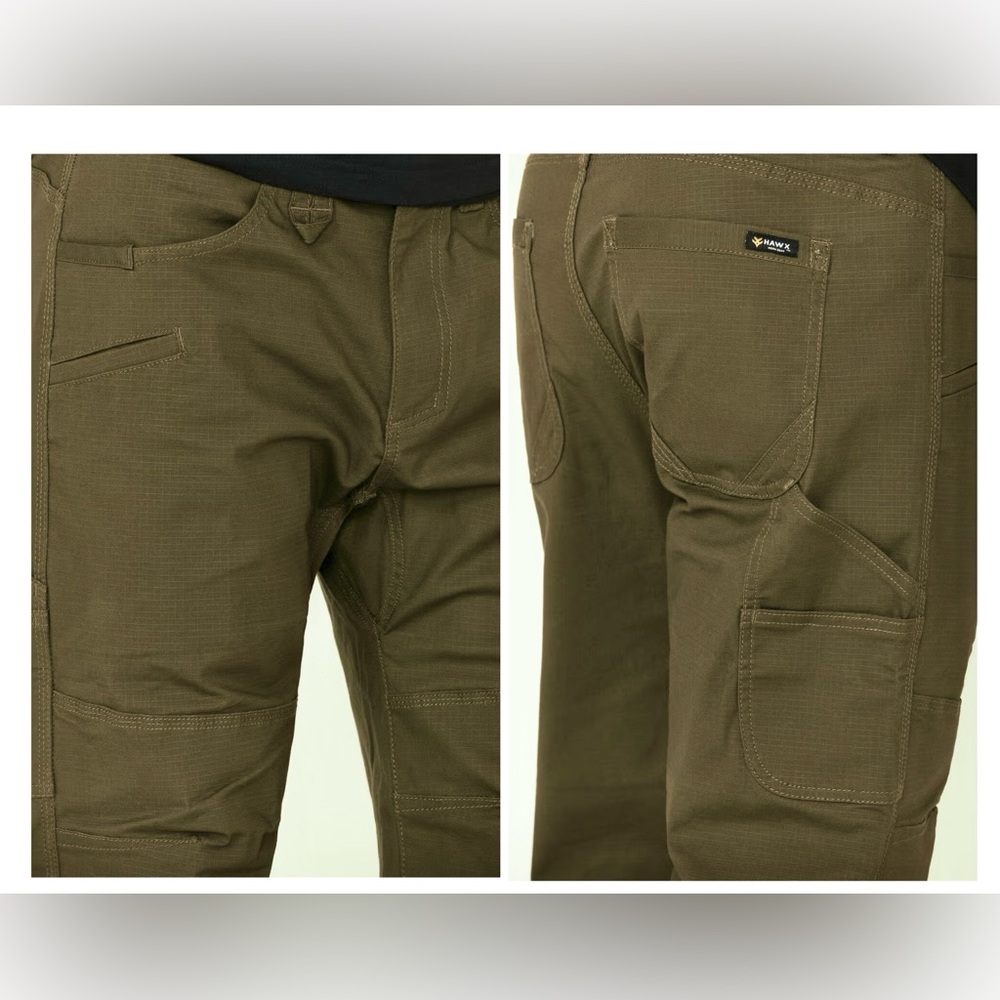 Hawx Men’s Olive Green Utility Pants. Size 40/32.